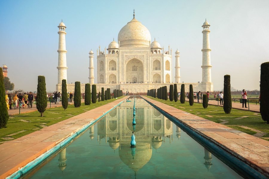 Taj Mahal and reflecting pool, Agra