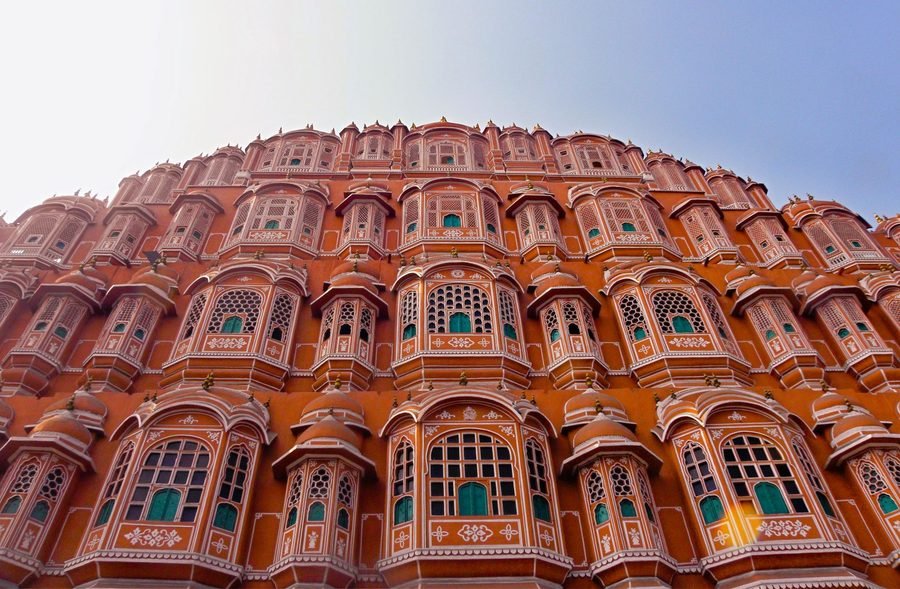 Hawa Mahal facade in Jaipur, Rajasthan